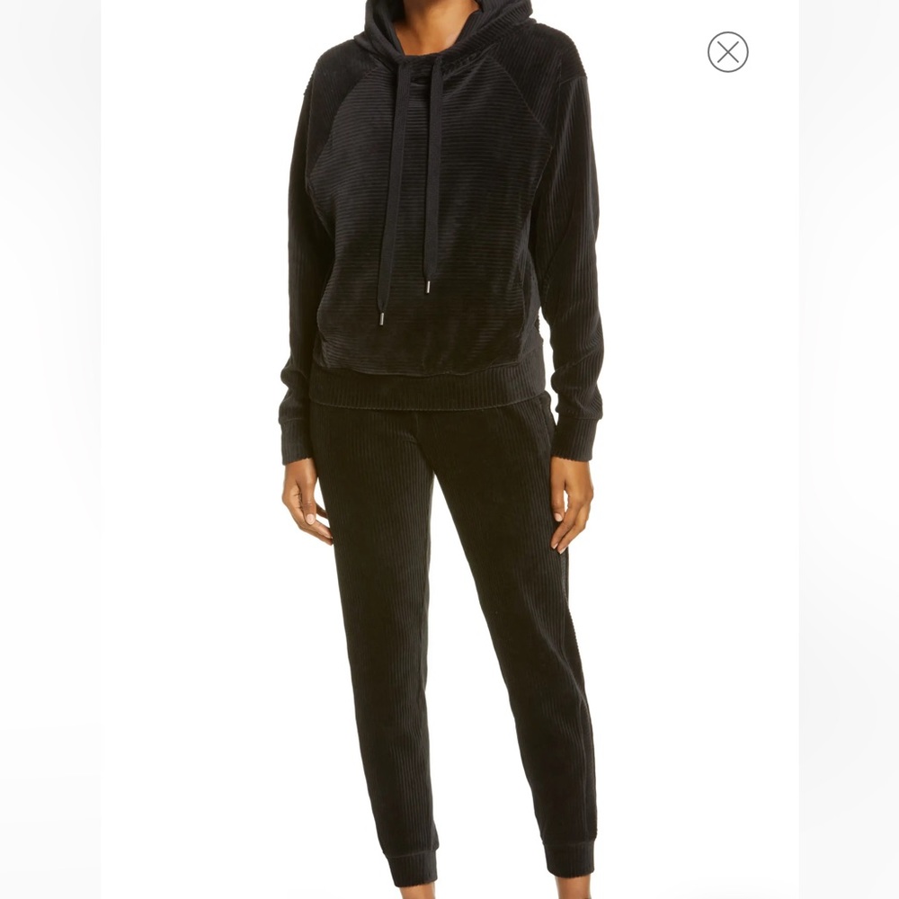 Zella Womens Plush Corduroy Hoodie And Jogger Set